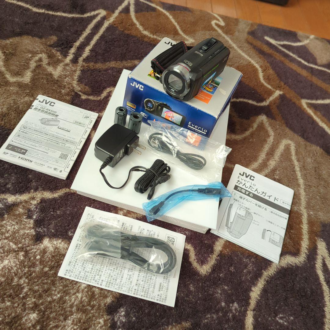 JVC Everio GZ-RX500-Ｂ ビデオカメラ 付属品 全てあります