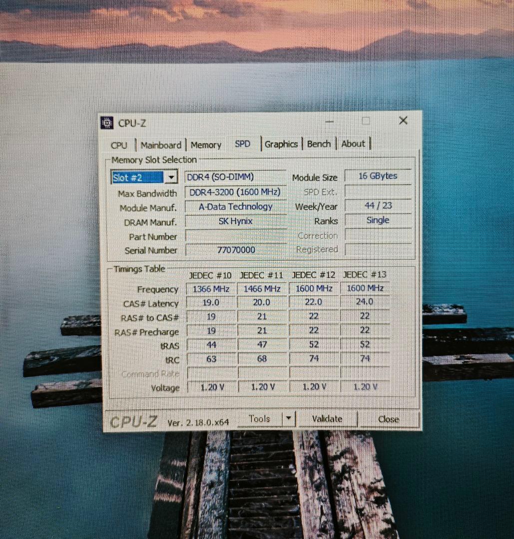 ジャンク DDR4 3200MHz SO-DIMM 16GBx2動作不安定あり