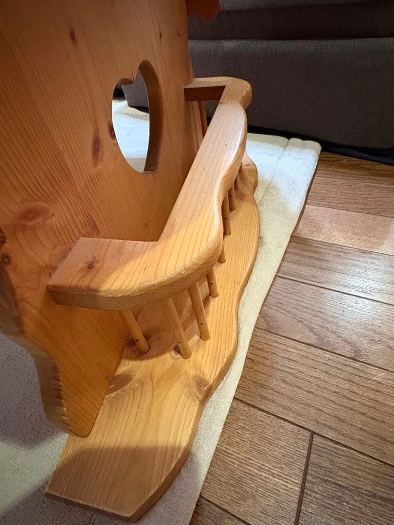 カントリー家具　ローテーブル　ハート　ロングサイズ