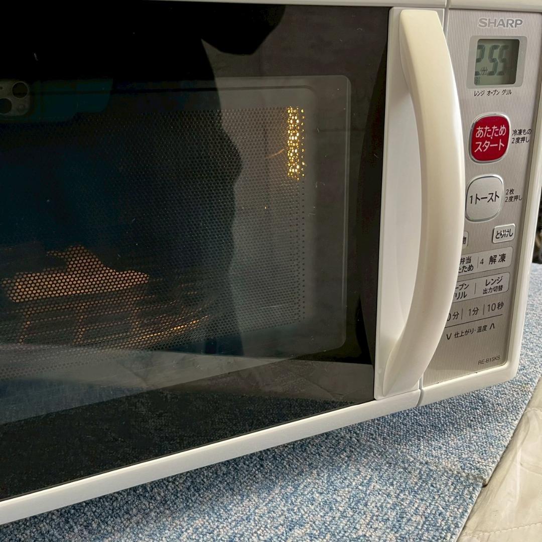 SHARP シャープ 電子レンジ RE-B15KS-W ホワイト A1835