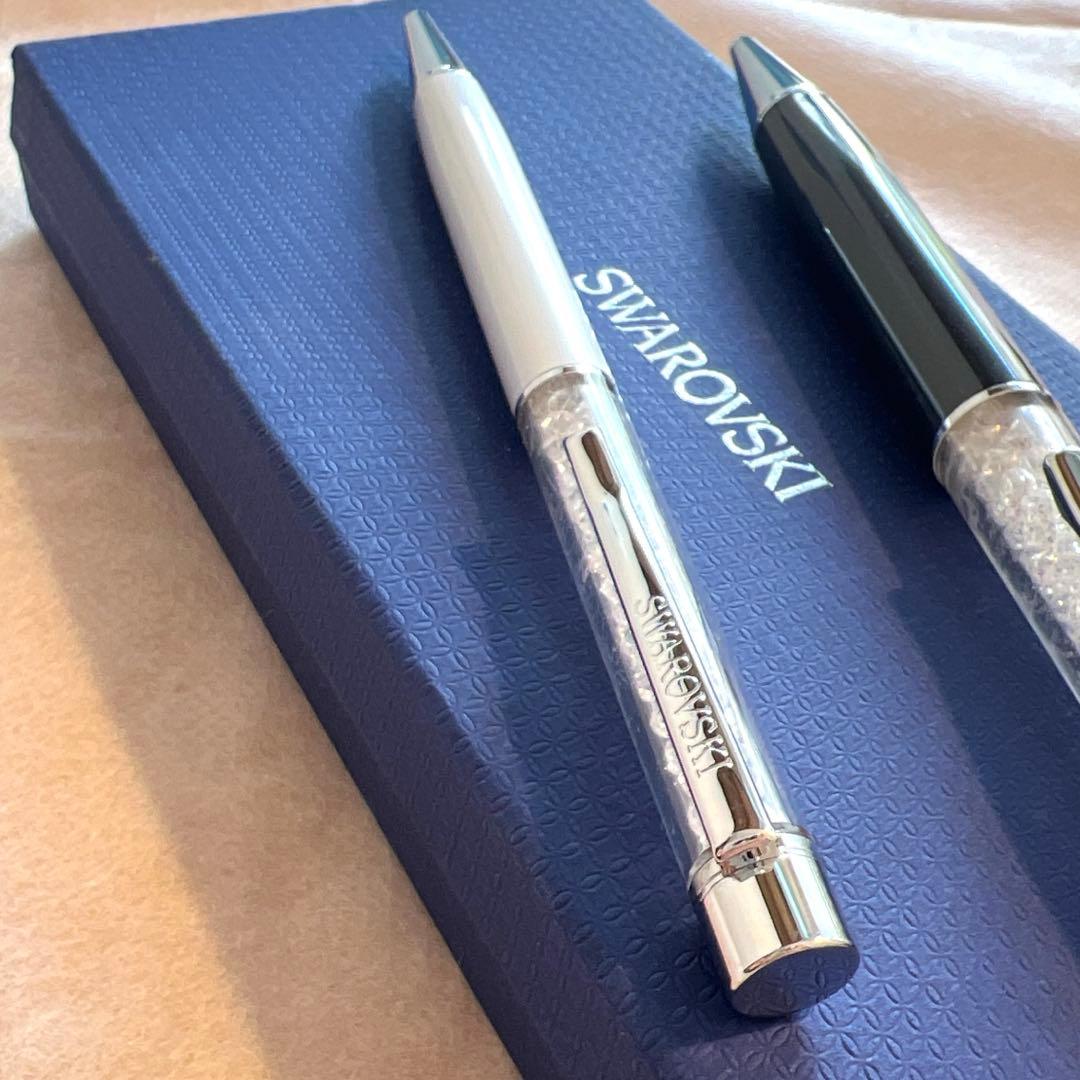 【美品袋箱付】SWAROVSKI クリスタル入ボールペン
