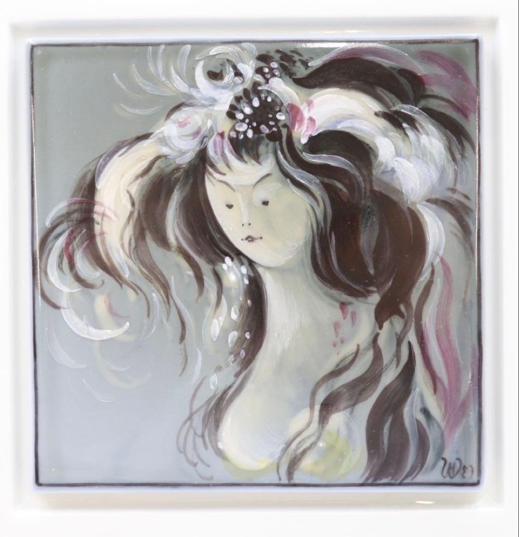 マイセン　MEISSEN 人物図　プラーク　陶板画　壁掛け