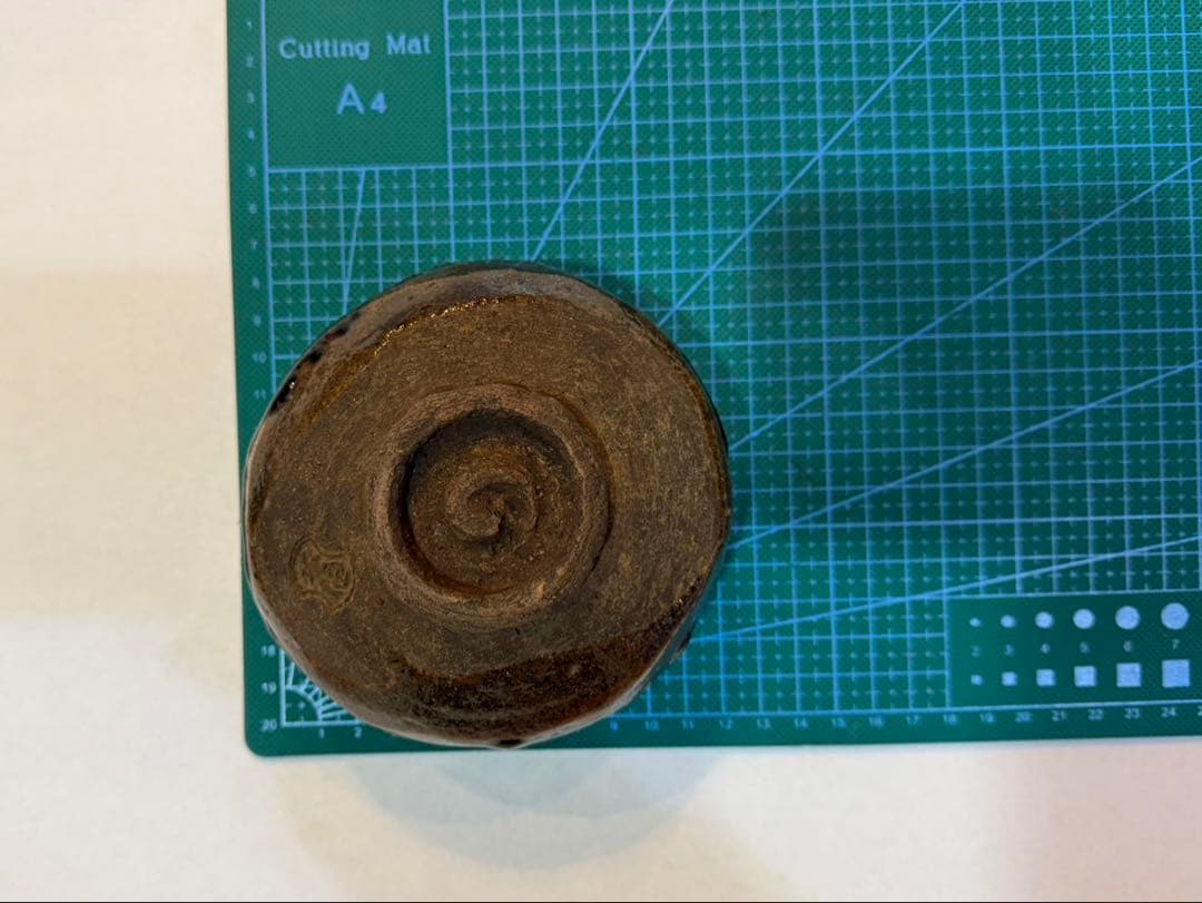 大樋焼 長左衛門　茶碗 黒茶碗 茶道具　古作　古印
