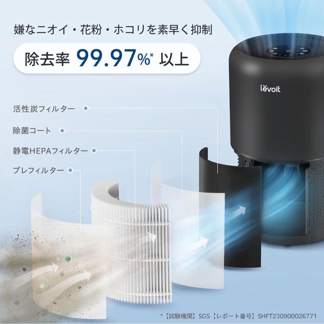 Levoit (レボイト) 空気清浄機 20畳 Core 300 ブラック