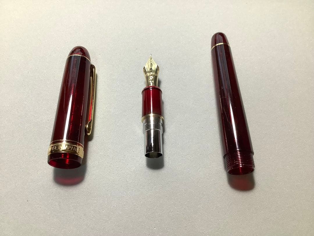 プラチナの万年筆 ３７７６　ブルゴーニュ　ペン先: B　【おまけ有り】