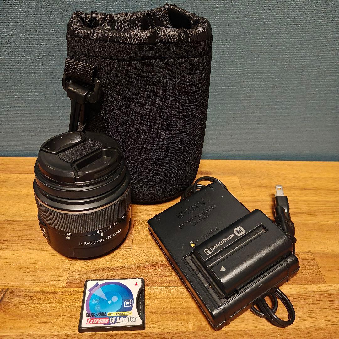 SONY α300 デジタル一眼レフカメラ レンズ2つ