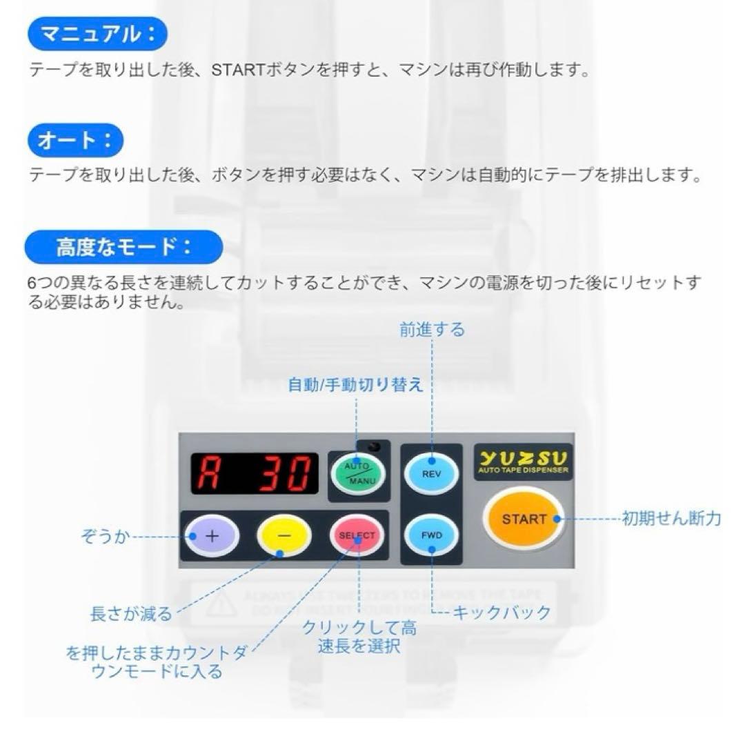 新品　電動テープカッター 電動 オート テープカッター 自動カルーセル