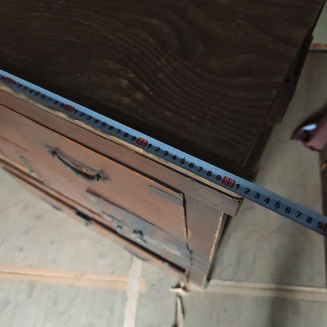 木製引き出し付き収納キャビネット
