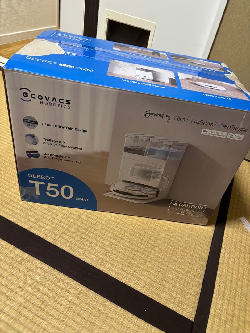 ECOVACS T50 OMNI ロボット掃除機 デュアルモップ / ホワイト
