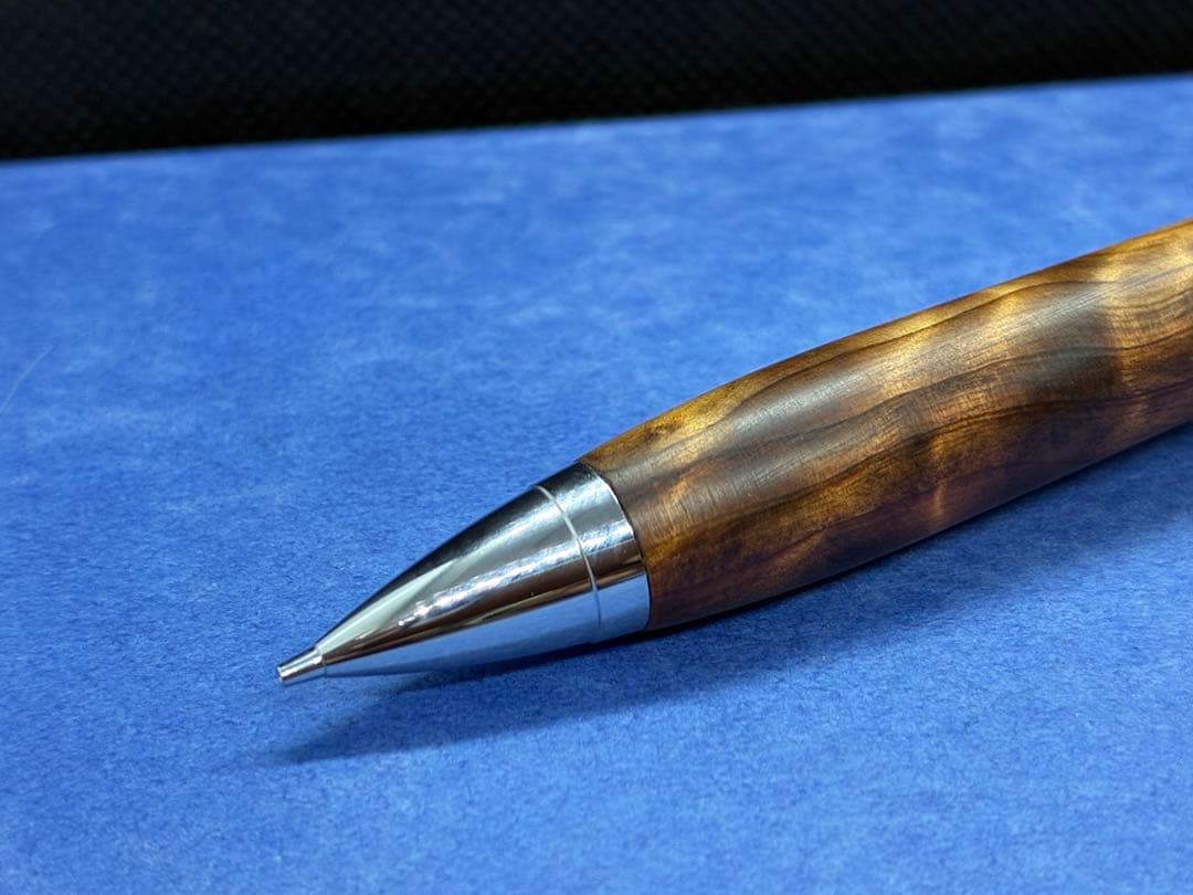【早い者勝ち】杉油杢　シャーペン0.5 加藤金属　木軸ペン　ハンドメイド