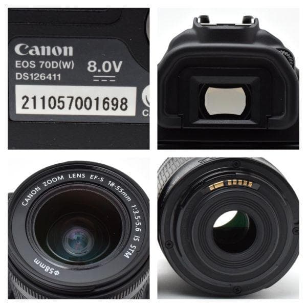 【ほぼ新品】キャノン Canon EOS 70D レンズキット《S数325回》