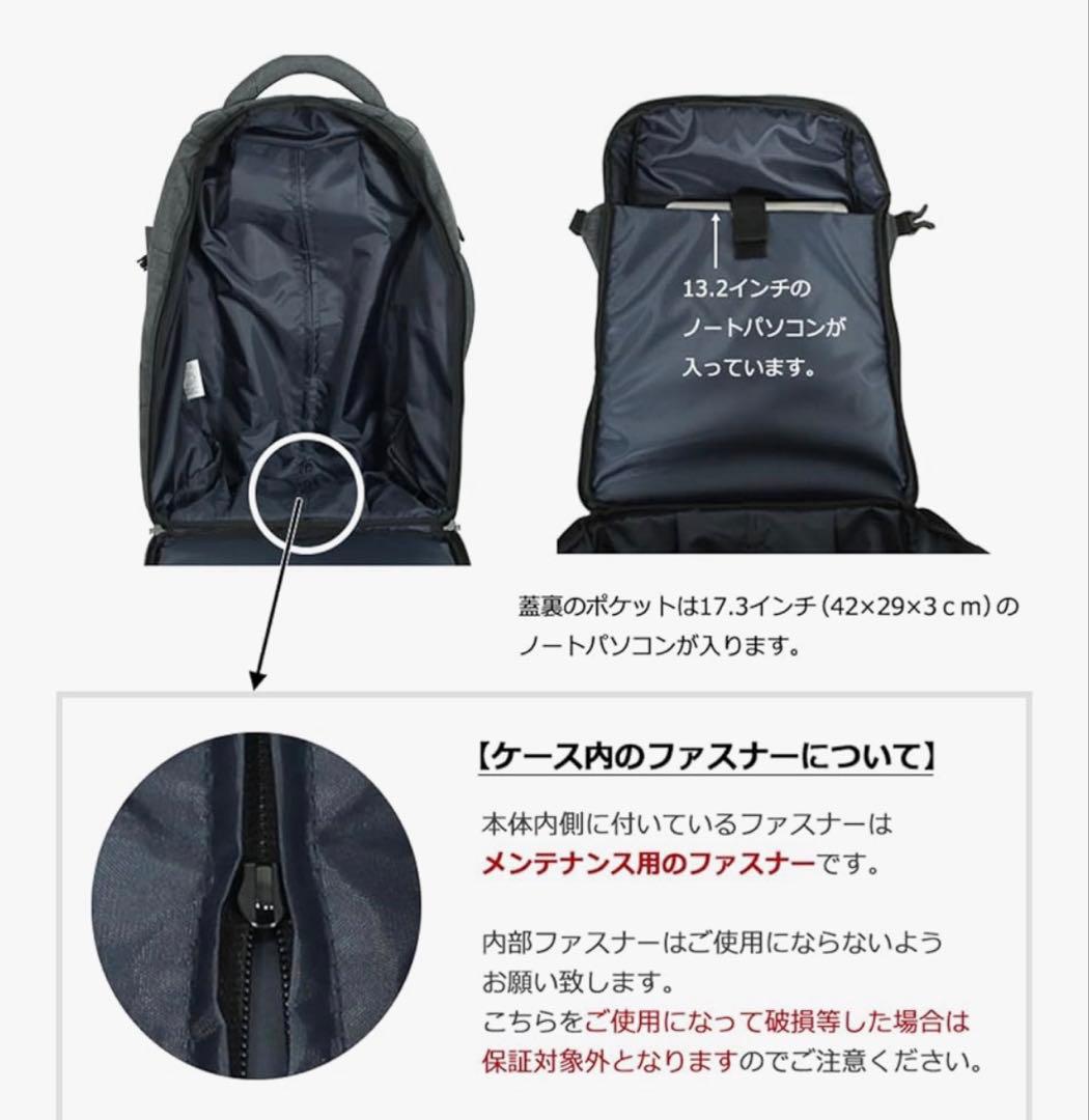 モアエルグ] リュックキャリー 機内持ち込み Mサイズ 3WAY 軽量　ブラック