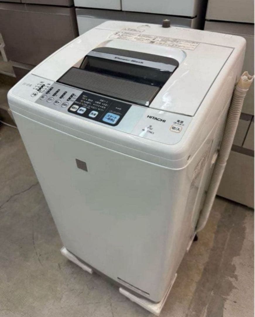 2017年式 7kg 白い約束 HITACHI洗濯機 NW-Z79E3
