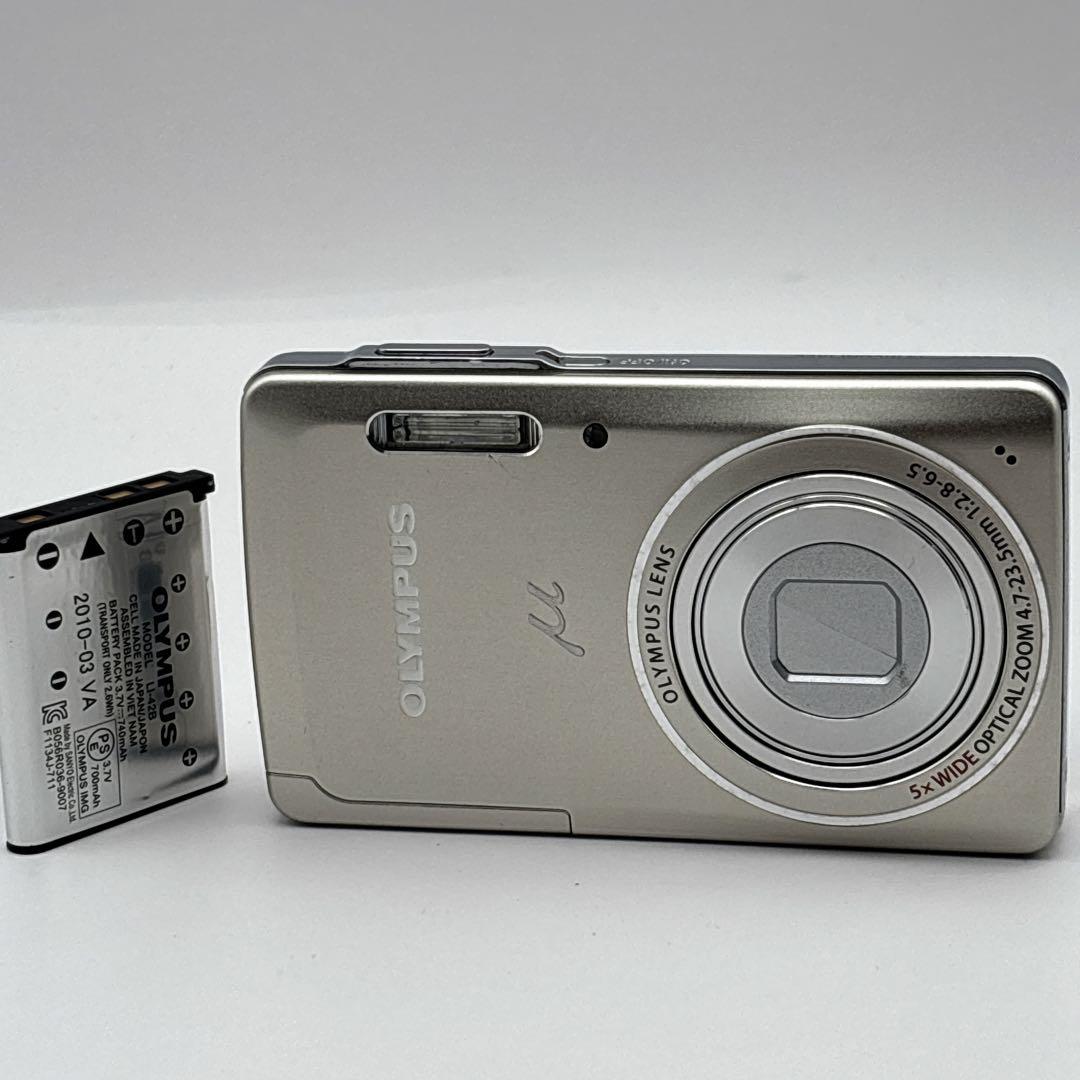 動作品 OLYMPUS オリンパス ミュー μ 5010 シルバー デジカメ