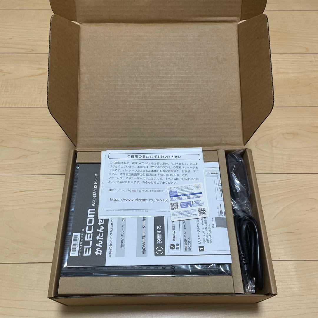 ELECOM（エレコム）Wi-Fi7 WRC-W701-B ルーター無線LAN