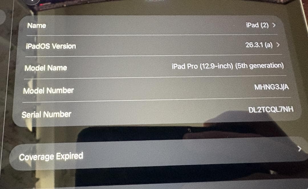 iPad Pro 12.9インチ 第5世代 M1 128GB Wifi