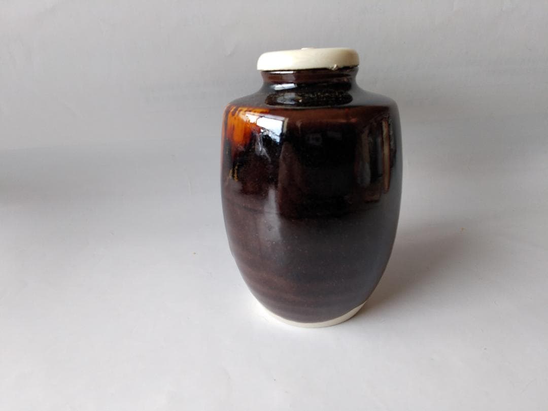 さえち桶谷定一 作 洛東定一 肩衝茶入 仕覆 伊予簾金入緞子茶道具茶入新品