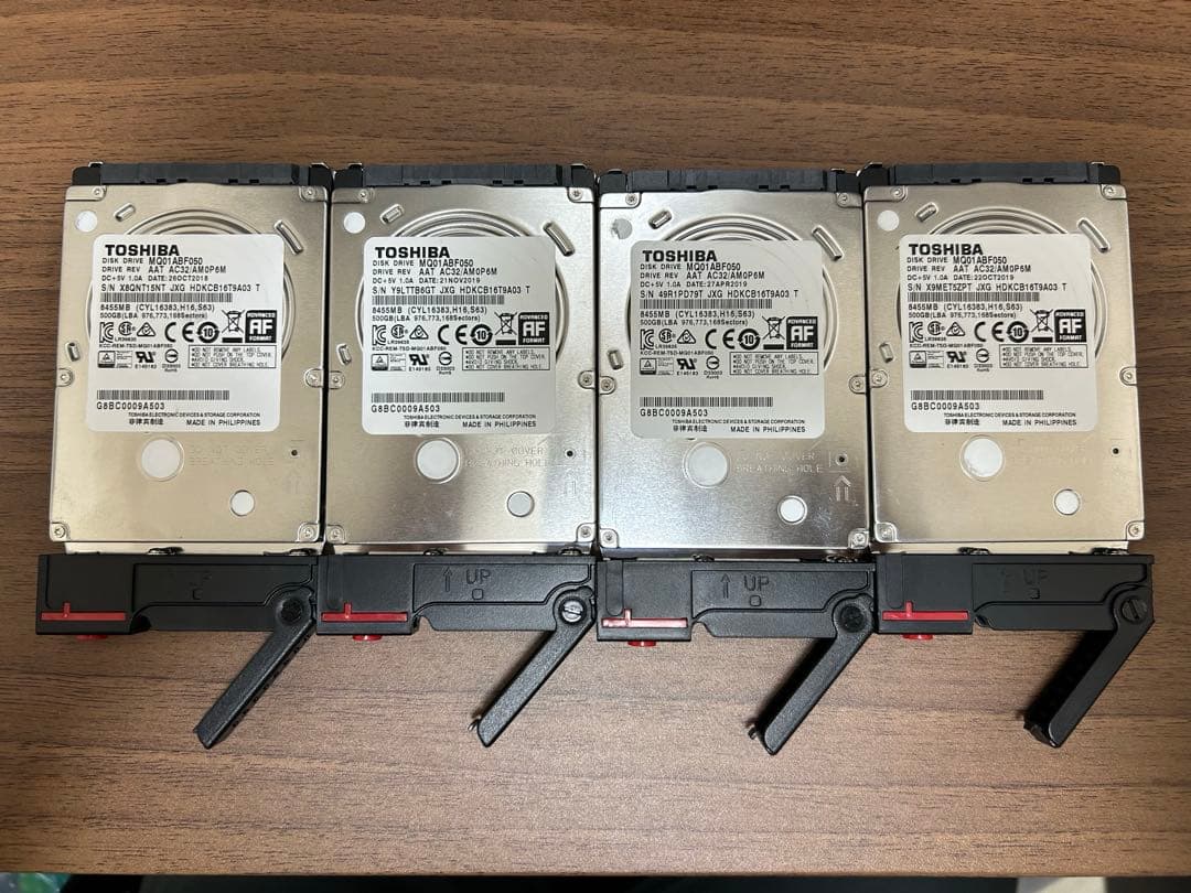 【NAS構築】2.5インチ6ベイ + HDD 2TB + SATA増設M.2