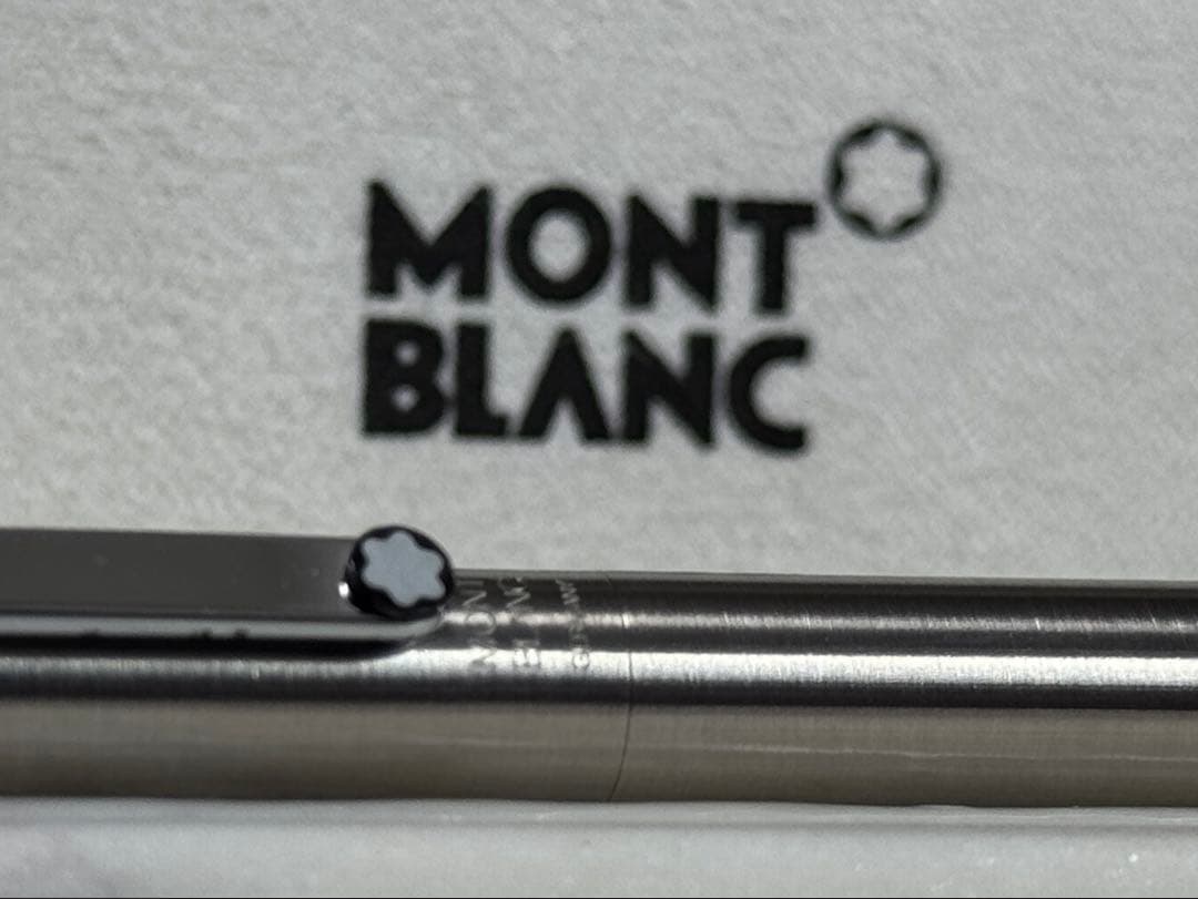【新品未使用】MONT BLANC シルバーボールペン　スリムライン