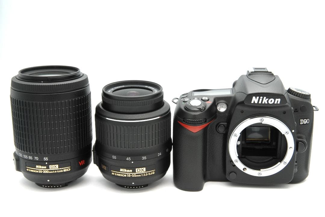 s数7816枚 Nikon D90 ダブルレンズ 18-55 55-200 VR