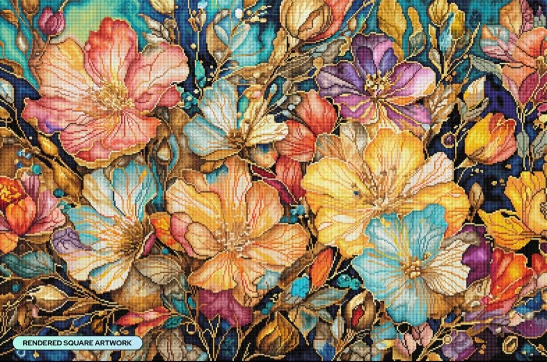 【Diamond Art Club】　Fancy Flower Garden