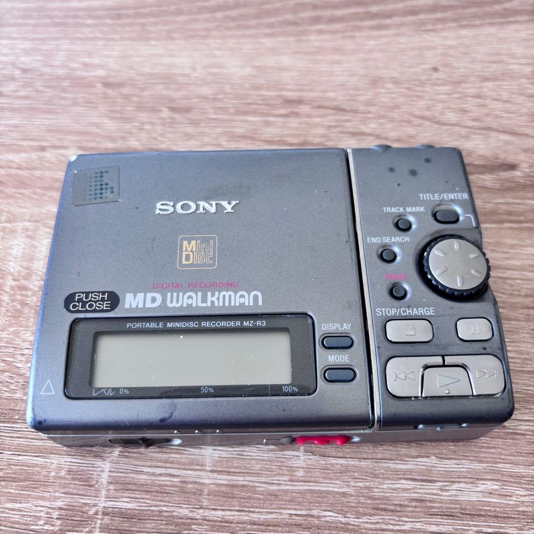 【通電OK】ジャンク　SONY MDレコーダー　MZ−R3 ソニー　ウォークマン