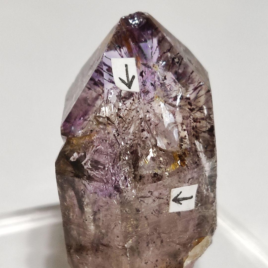 パワーストーン　天然石　ジンバブエ産　水入りアメジスト　24g　No.510