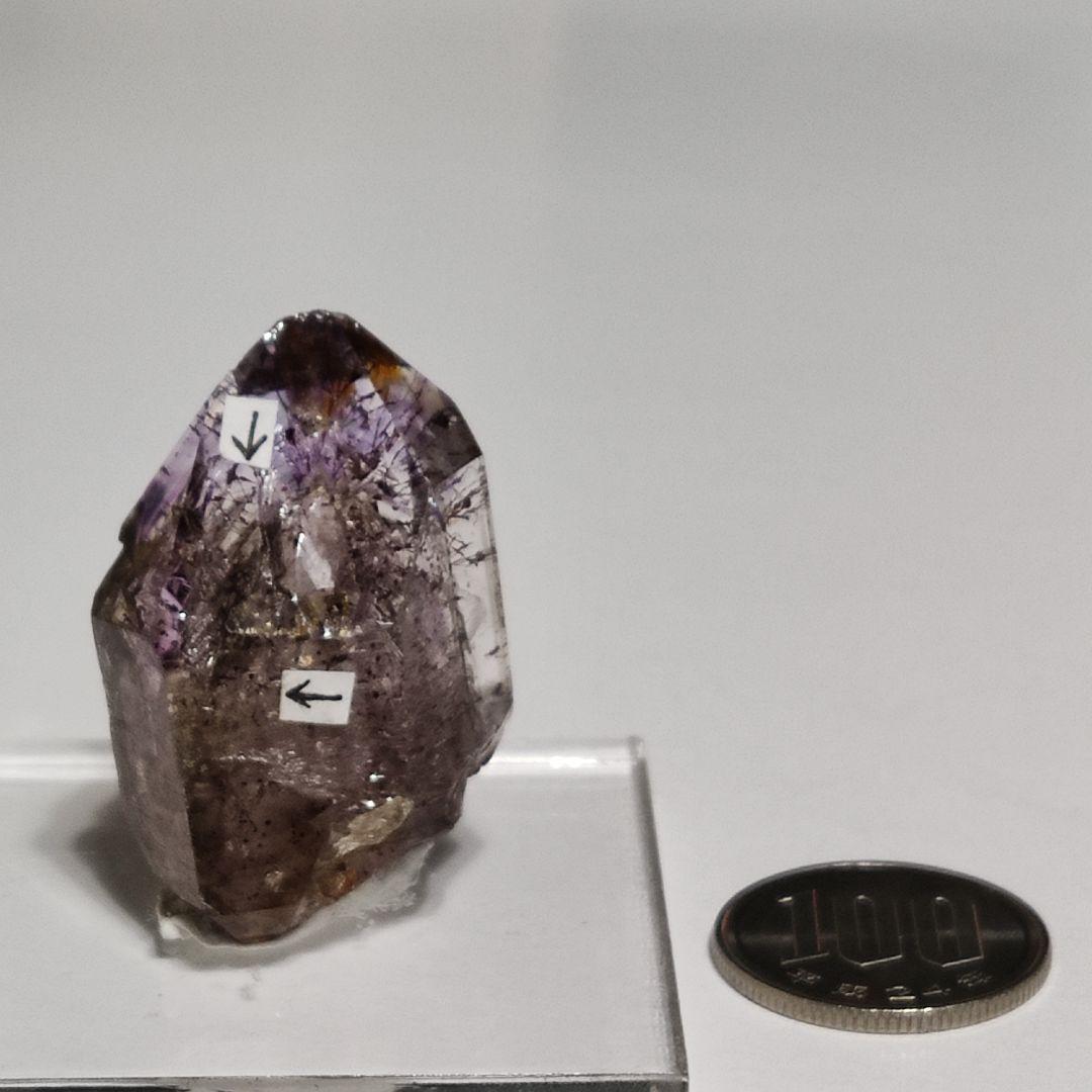 パワーストーン　天然石　ジンバブエ産　水入りアメジスト　24g　No.510