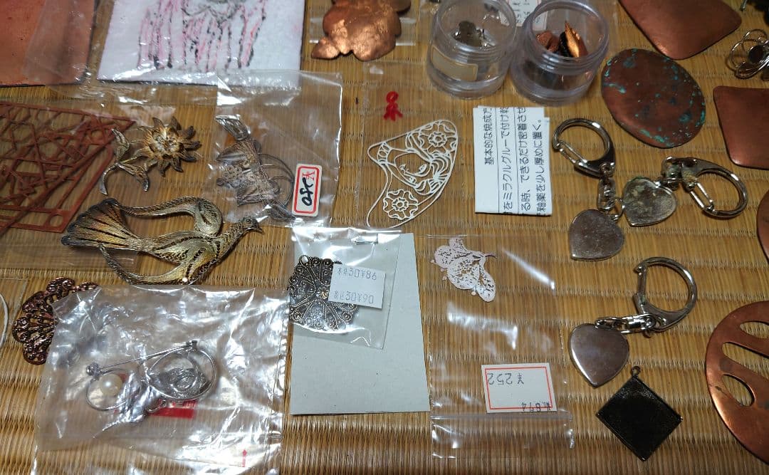 銅 銀 七宝焼 アクセサリー素材 おまとめセット