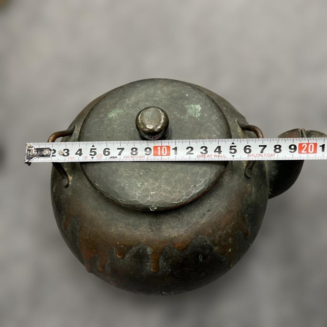 日本 古道具銅のやかん銅器の茶壺（急須）