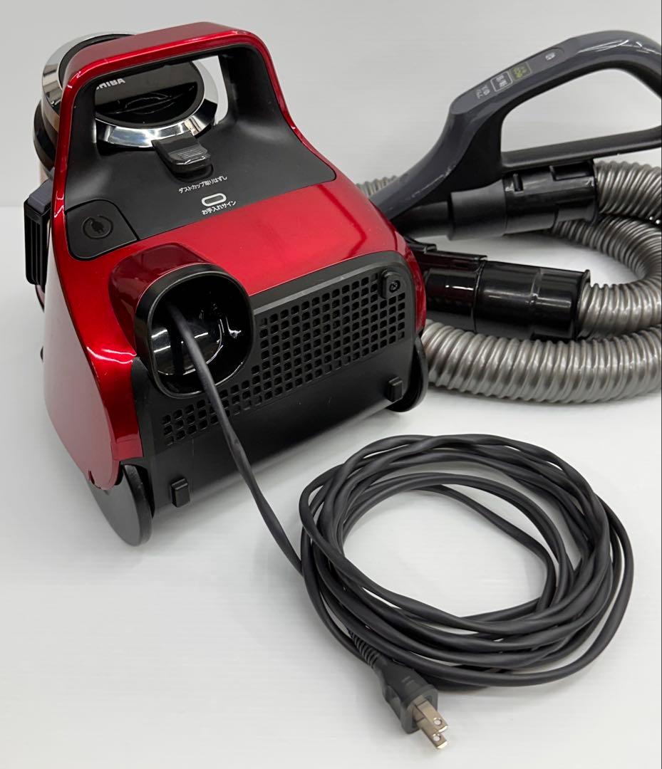 中古　掃除機　本体　東芝 VC-C7(R) サイクロン 赤　ダスト　ホースセット