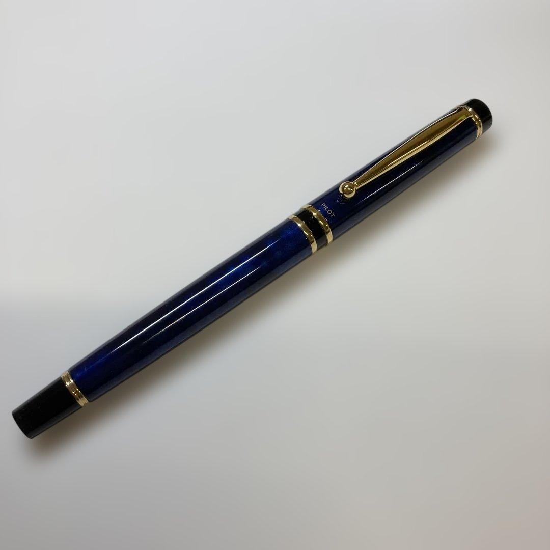 未使用保管品　パイロット 万年筆 グランセ ブラック＆ブルー K573
