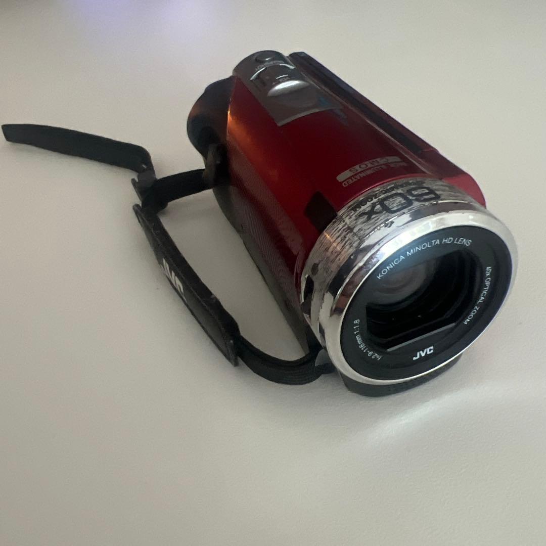 動作確認済み JVC Everio GZ-HM133 赤 カメラ バッテリー2つ