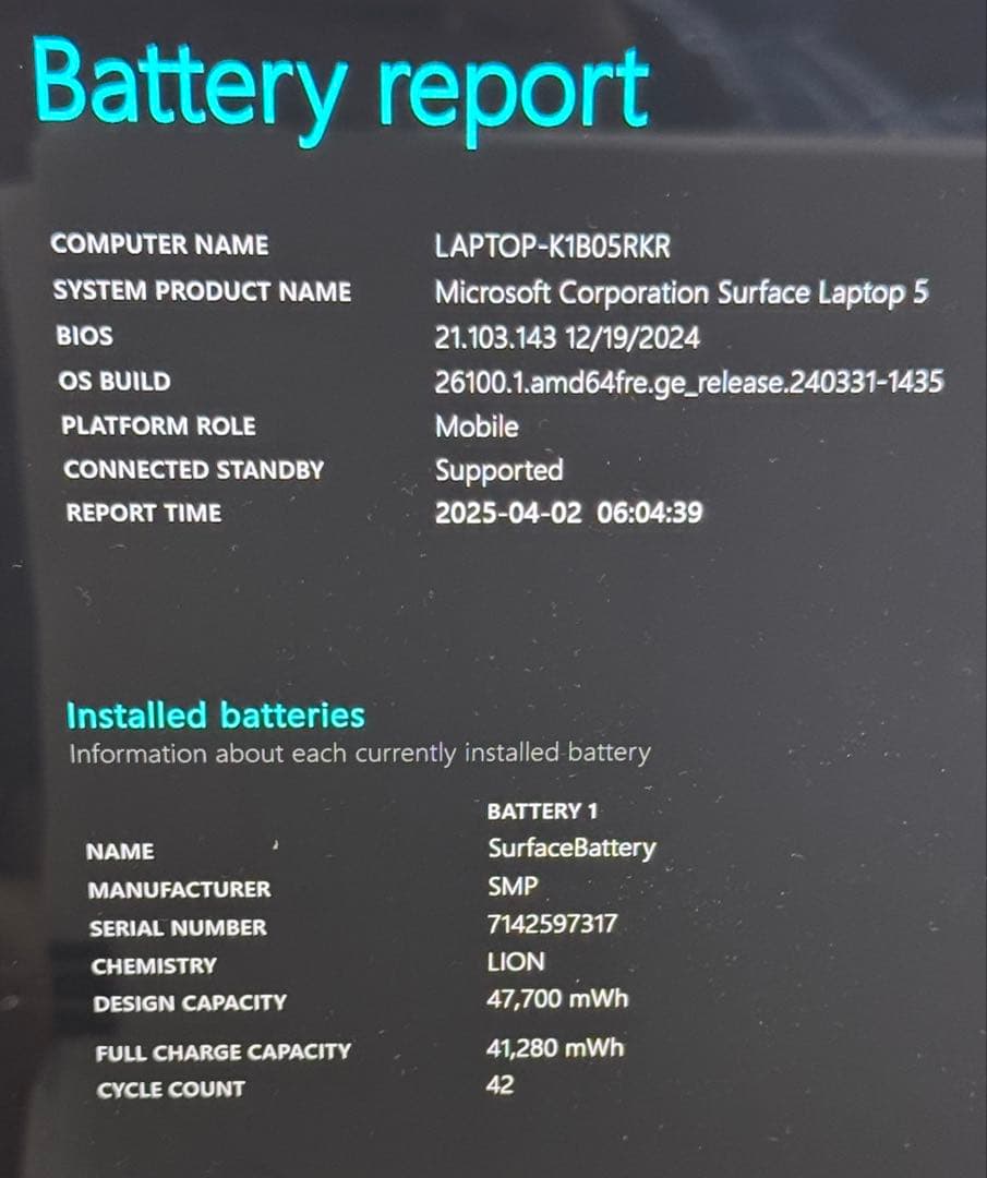 Microsoft Surface Laptop 5 13.5インチ