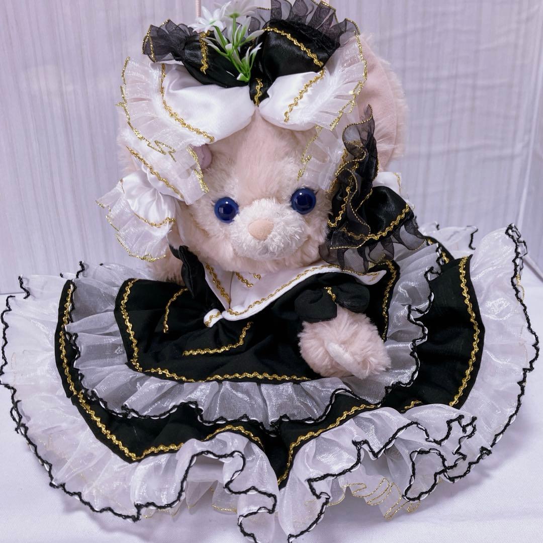 【MAKO】2着セットリーナベル　ショルダーサイズ　黒のふわふわドレス
