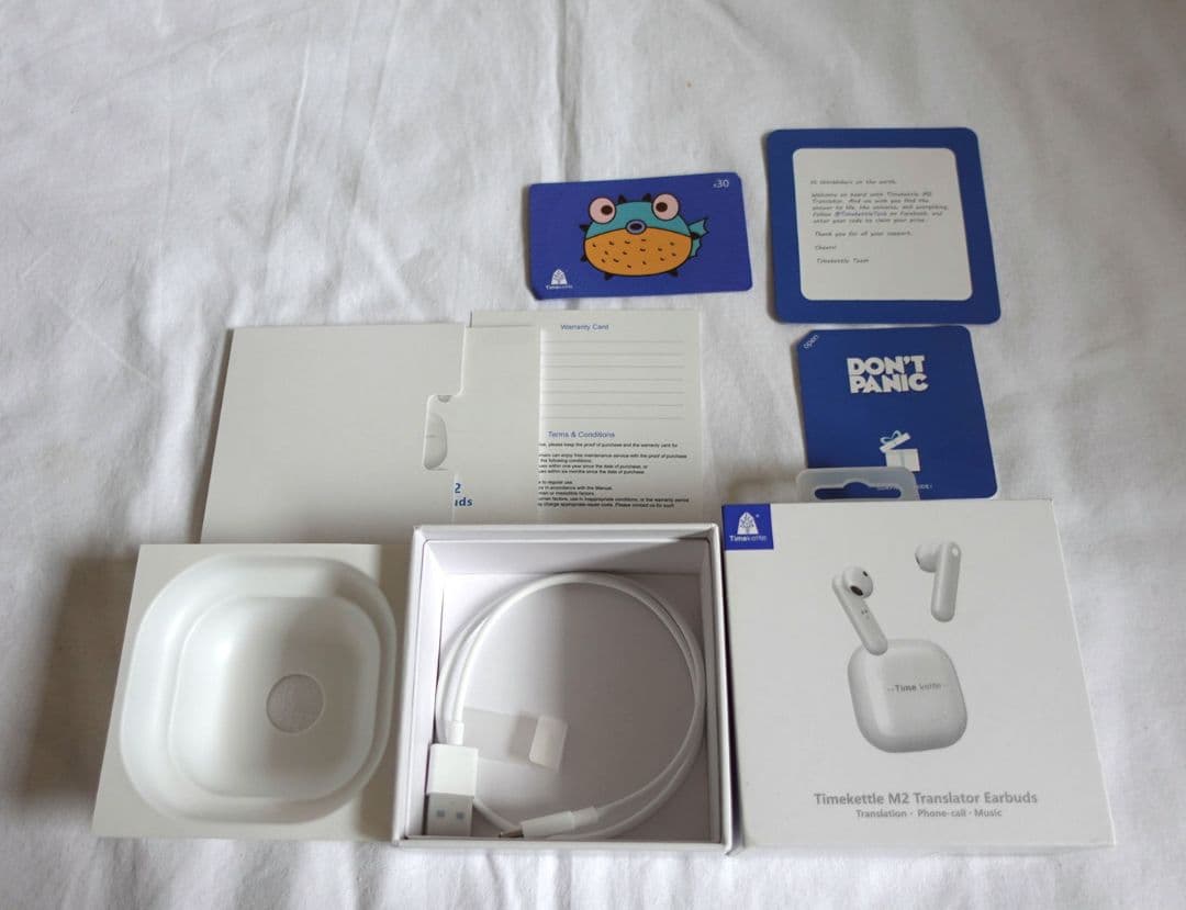 Timekettle M2 イヤホン翻訳機（音楽・通話対応） 付属品完備