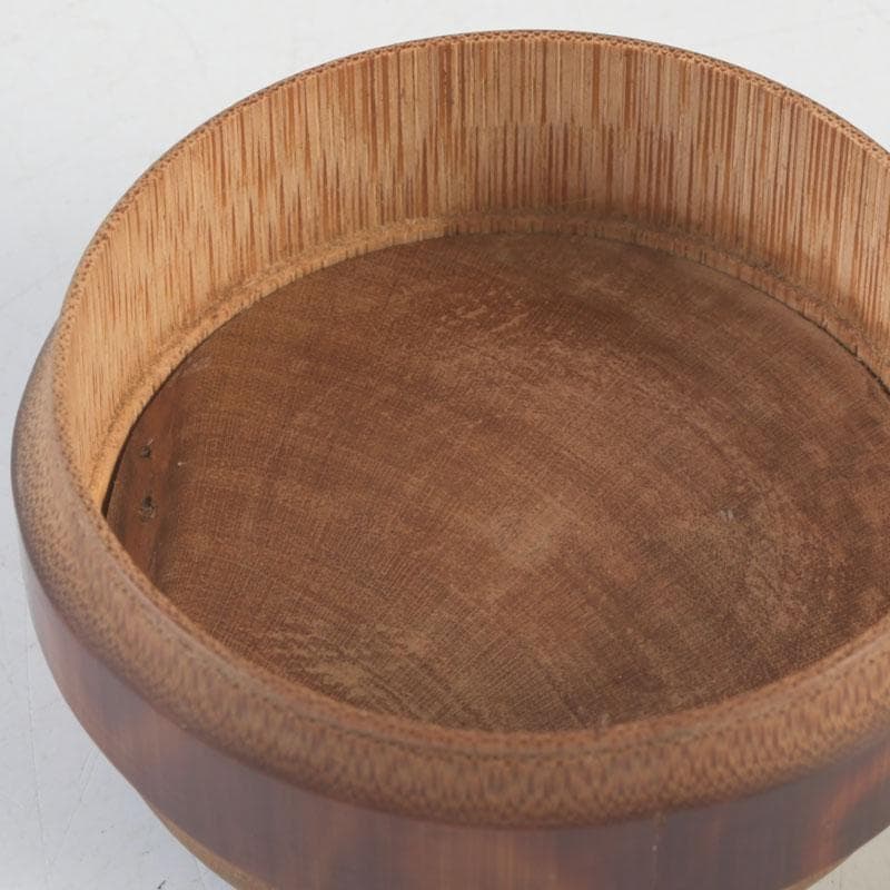 茶道具　古竹製　茶入　茶壷　仕覆付　時代箱　V　A52