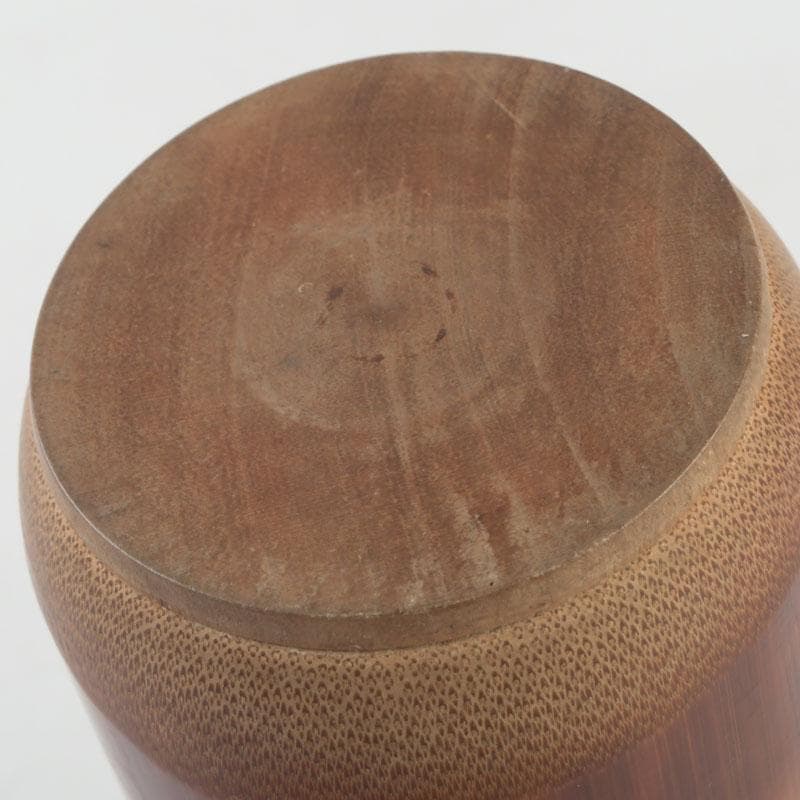茶道具　古竹製　茶入　茶壷　仕覆付　時代箱　V　A52