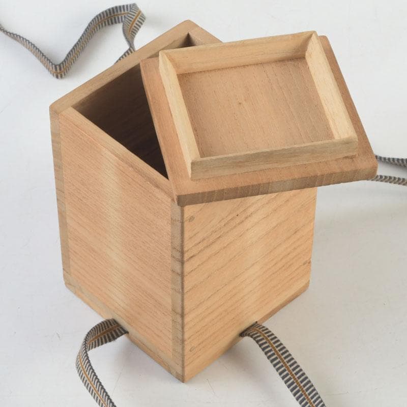 茶道具　古竹製　茶入　茶壷　仕覆付　時代箱　V　A52