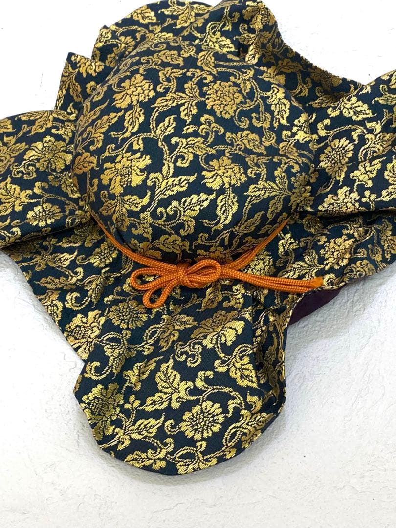 茶壷 飾壷 天目釉 洛東 草山作 飾り網 三本紐 共箱 茶道具