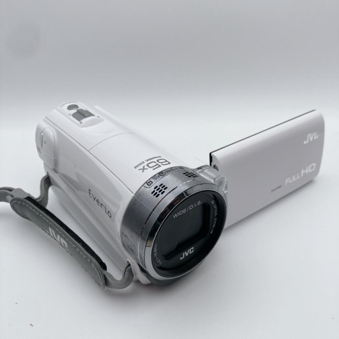実写有【良品】JVC Everio GZ-E565-W ビデオカメラ バッグ付