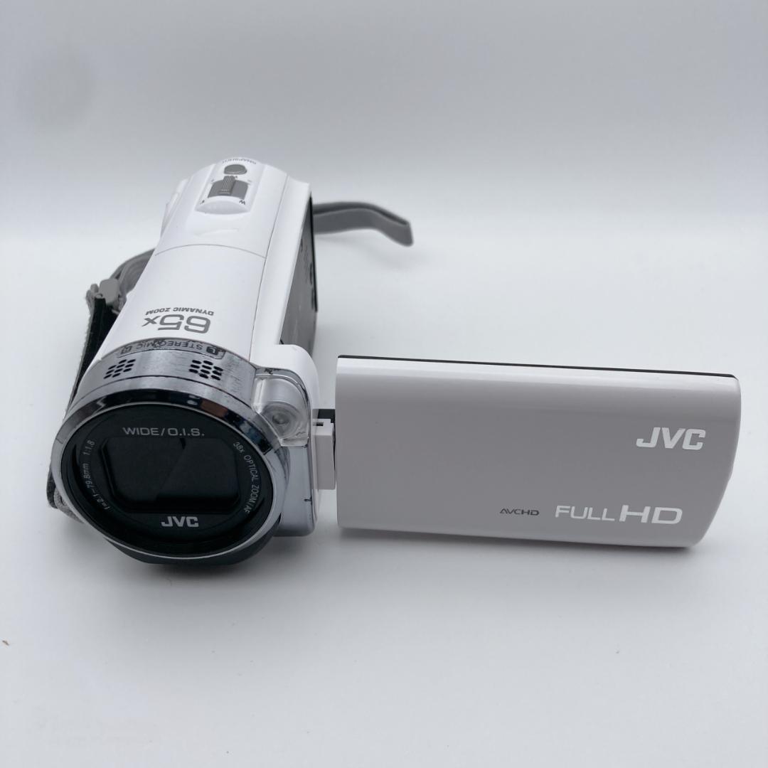 実写有【良品】JVC Everio GZ-E565-W ビデオカメラ バッグ付