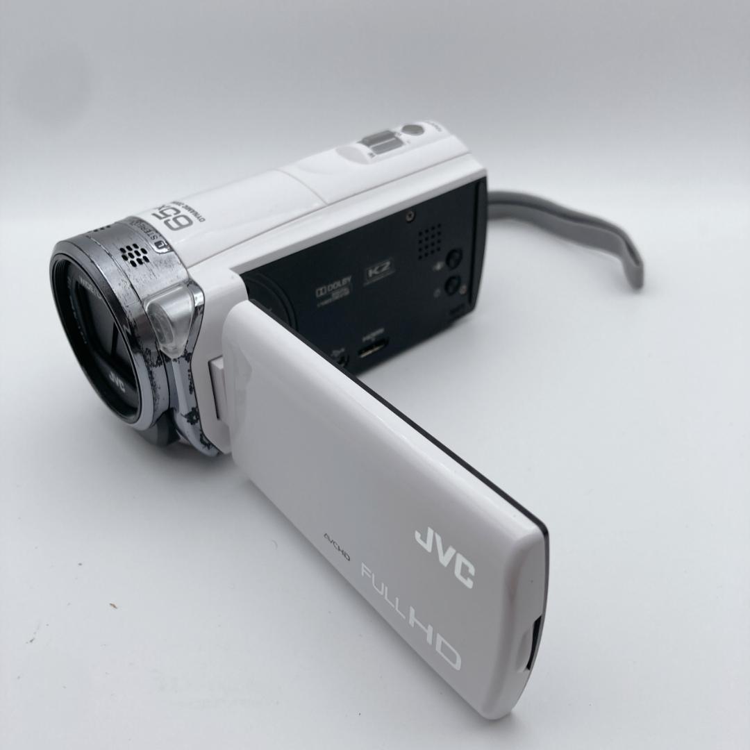 実写有【良品】JVC Everio GZ-E565-W ビデオカメラ バッグ付