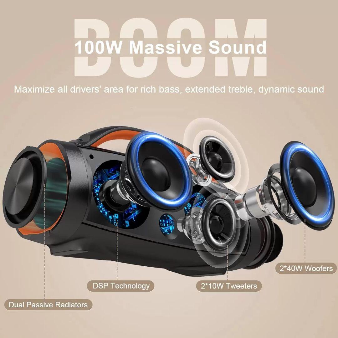 DOSS Extreme Boom Proワイヤレス ポータブルIPX6防水