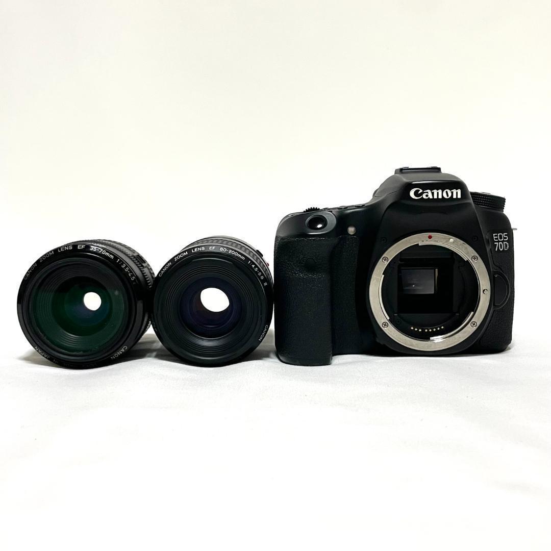 即戦力❣️ Canon EOS 70D ダブルズームレンズセット 遠近OK