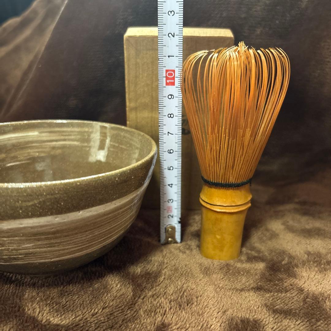 茶道具セット 茶碗・茶筅・茶さじ・箱付き