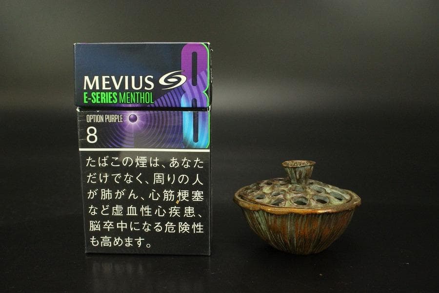 古銅 蓮形 在銘 香炉 5.8cmx5.6cm(A291)