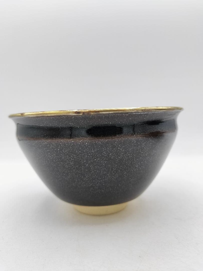 d012 天目台セット 茶碗 万代草山 紙箱 茶道具 古物