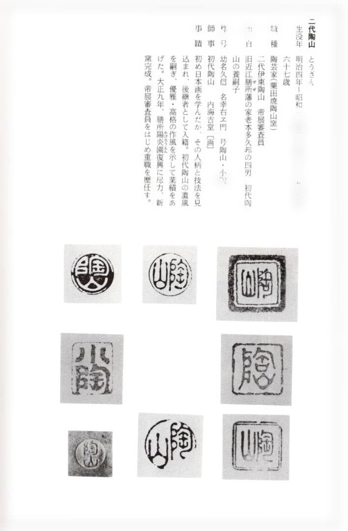 2代伊東陶山造『鹿香合』（共箱）