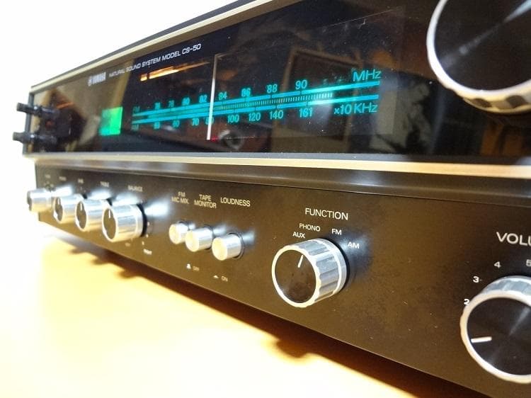 YAMAHA CS-50 ステレオレシーバー 1975年式　専用ケーブル付属